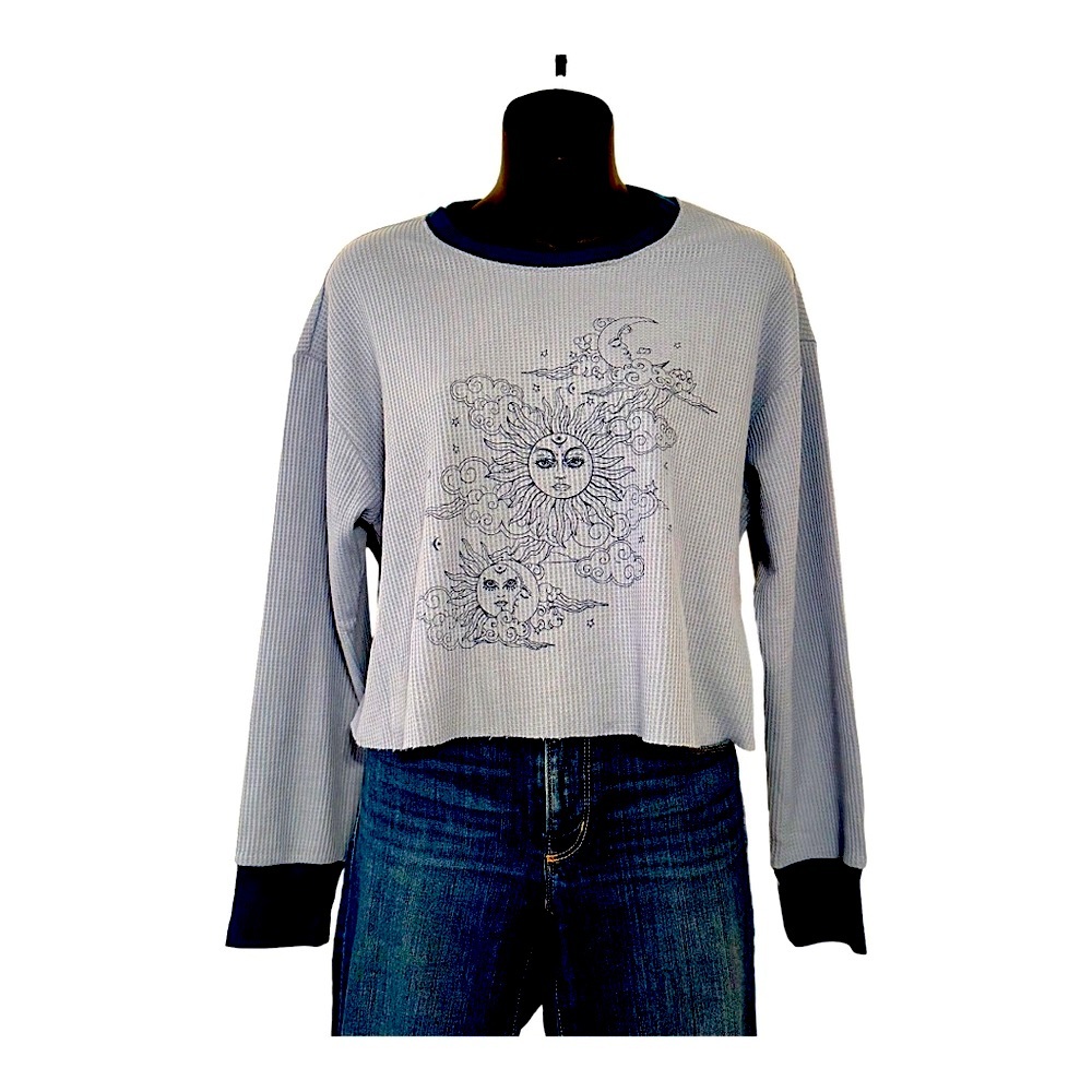 Cotton Waffle long sleeve T